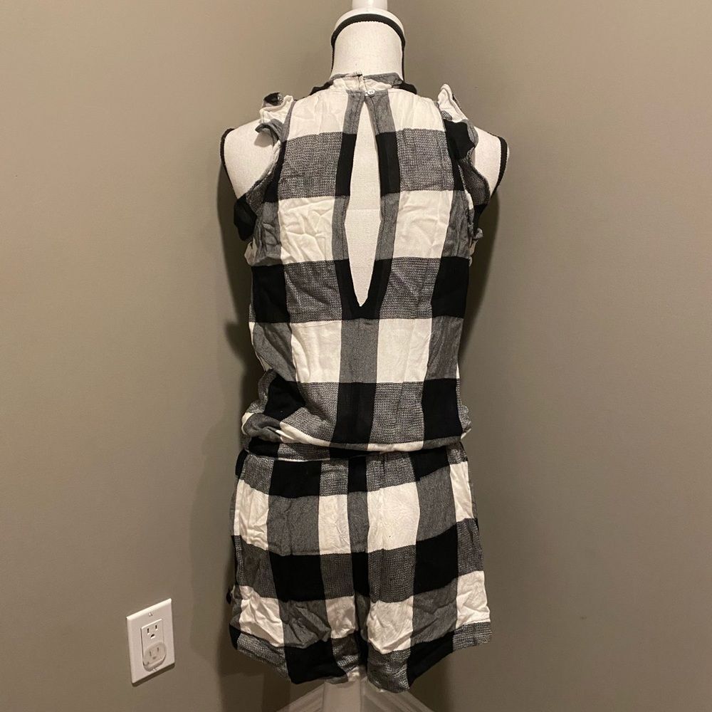 Anthropologie Cloth & Stone checkered gingham romper - Picture 3 of 15